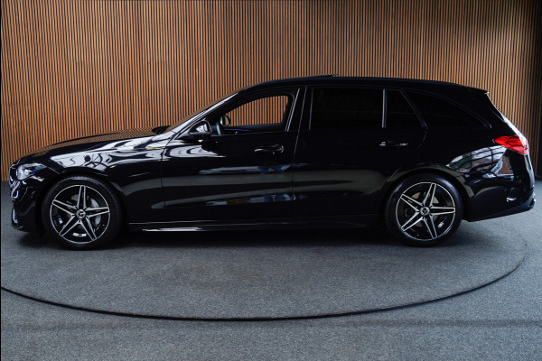 Mercedes-Benz C-Klasse Estate 180 AMG Line Panodak Leer 360° Memory Distronic+ Matrix Laser Navi LED Nightpack Elektr. trekhaak PTS Ambient Plus Elekt. achterklep LM velgen BTW auto!