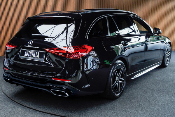 Mercedes-Benz C-Klasse Estate 180 AMG Line Panodak Leer 360° Memory Distronic+ Matrix Laser Navi LED Nightpack Elektr. trekhaak PTS Ambient Plus Elekt. achterklep LM velgen BTW auto!