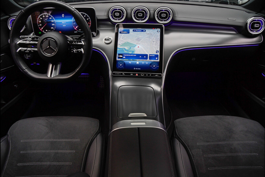 Mercedes-Benz C-Klasse Estate 180 AMG Line Panodak Leer 360° Memory Distronic+ Matrix Laser Navi LED Nightpack Elektr. trekhaak PTS Ambient Plus Elekt. achterklep LM velgen BTW auto!
