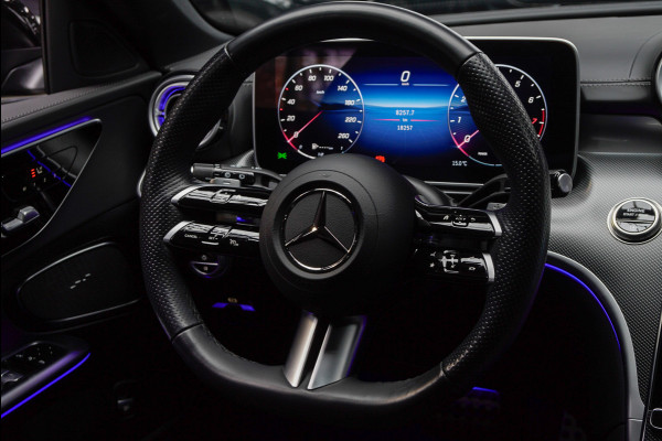 Mercedes-Benz C-Klasse Estate 180 AMG Line Panodak Leer 360° Memory Distronic+ Matrix Laser Navi LED Nightpack Elektr. trekhaak PTS Ambient Plus Elekt. achterklep LM velgen BTW auto!