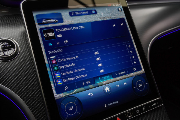 Mercedes-Benz C-Klasse Estate 180 AMG Line Panodak Leer 360° Memory Distronic+ Matrix Laser Navi LED Nightpack Elektr. trekhaak PTS Ambient Plus Elekt. achterklep LM velgen BTW auto!