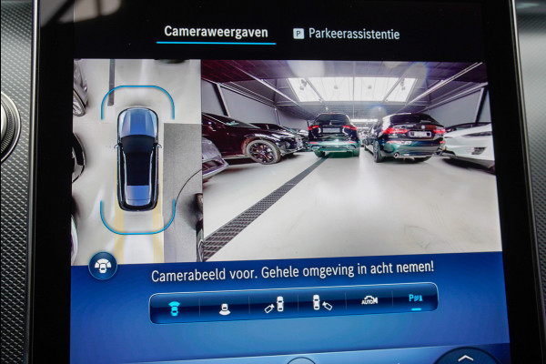 Mercedes-Benz C-Klasse Estate 180 AMG Line Panodak Leer 360° Memory Distronic+ Matrix Laser Navi LED Nightpack Elektr. trekhaak PTS Ambient Plus Elekt. achterklep LM velgen BTW auto!