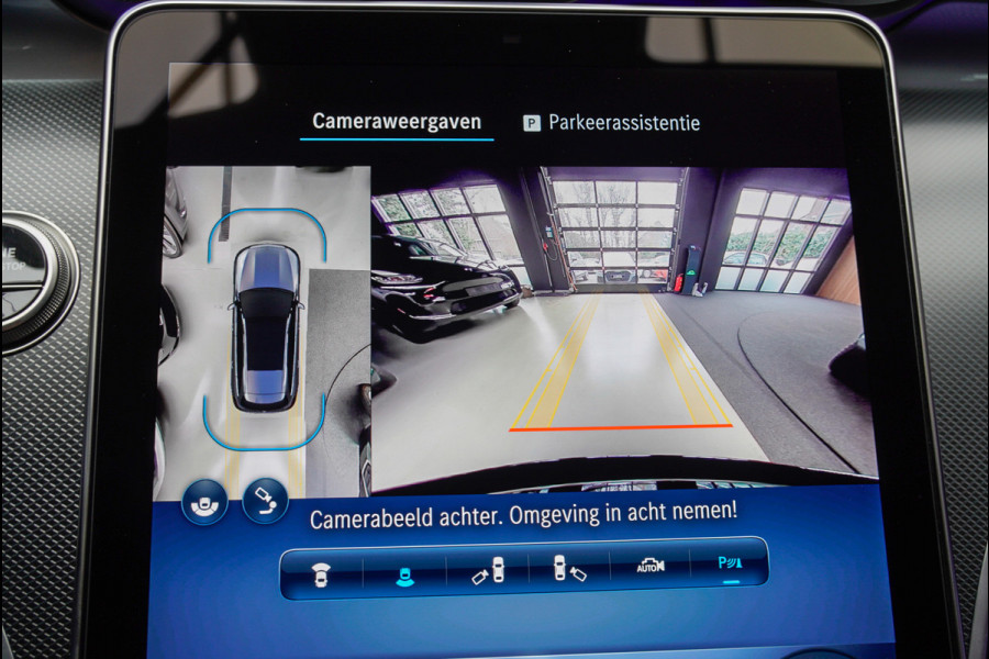 Mercedes-Benz C-Klasse Estate 180 AMG Line Panodak Leer 360° Memory Distronic+ Matrix Laser Navi LED Nightpack Elektr. trekhaak PTS Ambient Plus Elekt. achterklep LM velgen BTW auto!