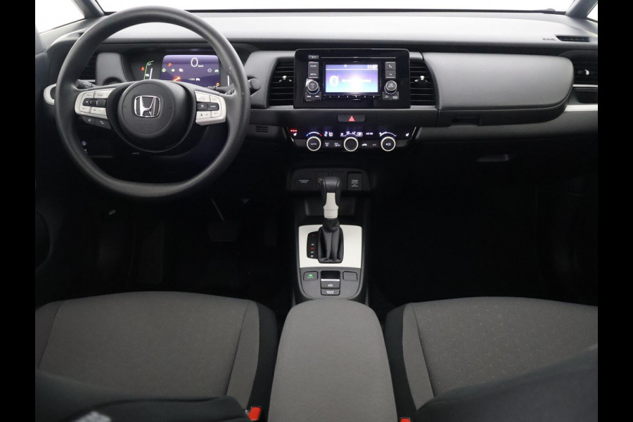 Honda Jazz 1.5 HEV ELEGANCE BI-TONE 1e EIG . GARANTIE 2033* STOELVERWARMING . CRUISE CONTROL . BLUETOOTH . ELEKTRISCHE RAMEN V+A