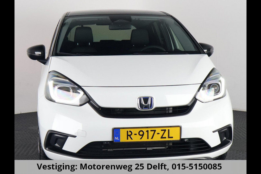 Honda Jazz 1.5 HEV ELEGANCE BI-TONE 1e EIG . GARANTIE 2033* STOELVERWARMING . CRUISE CONTROL . BLUETOOTH . ELEKTRISCHE RAMEN V+A