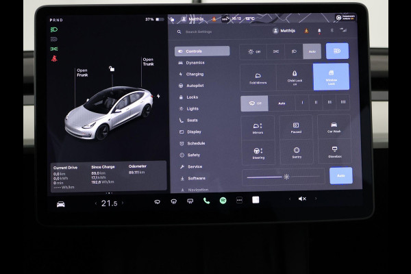 Tesla Model 3 LONGRANGE AWD 1e EIG ACCU SOD 92% ! GARANTIE 2031* RANGE TOT 592 KM WLTP !!!   BIJNA 2021 .TREKHAAK . PANORAMA DAK . VOOR & ACHTERSTOELEN VERWARMD . KEYLESS