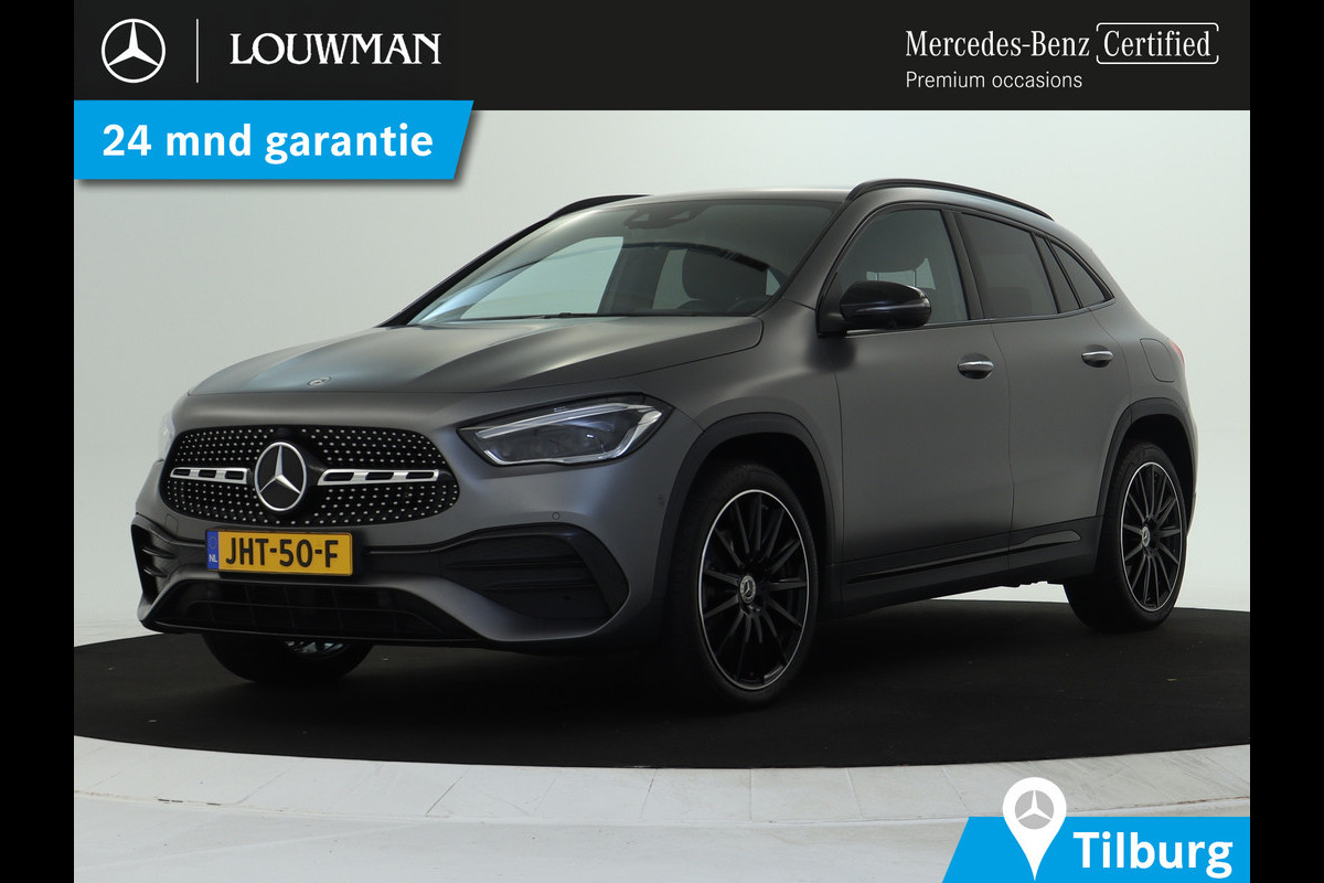 Mercedes-Benz GLA 250 e AMG Plug-In Hybride AMG Line | Night Pakket | 19 Inch AMG Velgen | Memory voorstoelen | Sfeerverlichting. Inclusief 24 maanden MB Certified garantie voor Europa.