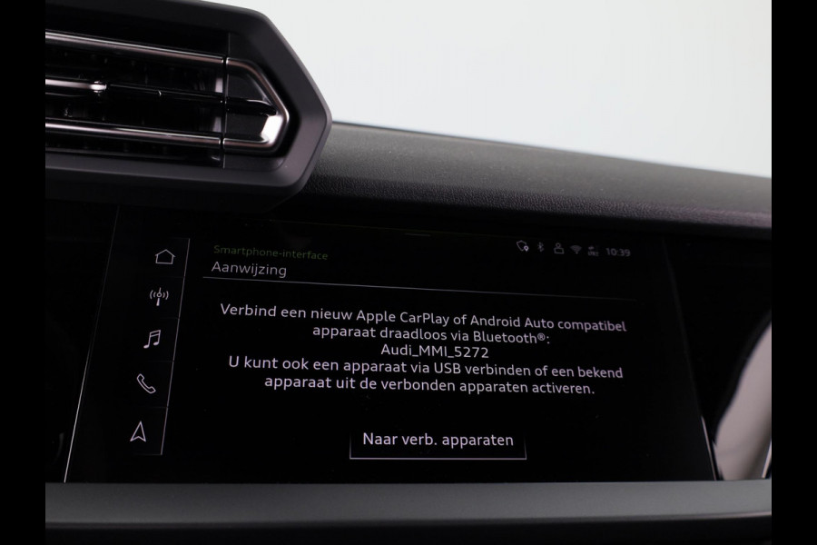 Audi A3 Sportback 40 TFSI e Pro Line 204pk | 18 inch Lichtmetalen velgen | Parkeercamera| Navigatie via App | Stoelverwarming