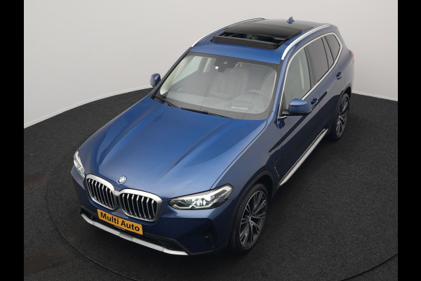 BMW X3 xDrive30e Business Edition Plus Plug In Hybrid 293pk FACELIFT Dealer O.H. PHEV | Trekhaak Af Fabriek | Panodak | Head Up | Adaptive Cruise | Adaptief Onderstel | Lederen Sportstoelen Memory & Ventilatie | Camera | Keyless | Apple Carplay | Navigatie | Virtual | DAB | 21"L.M |