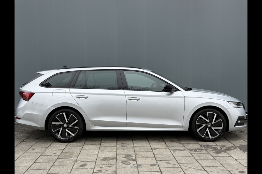 Škoda Octavia Combi BWJ 2021 | 1.0 e-TSI 111PK Sport BuS. AUTOMAAT | TREKHAAK | SPORTSTOELEN | CAMERA A | CARPLAY | CLIMA | NAVI 18'' LMV |