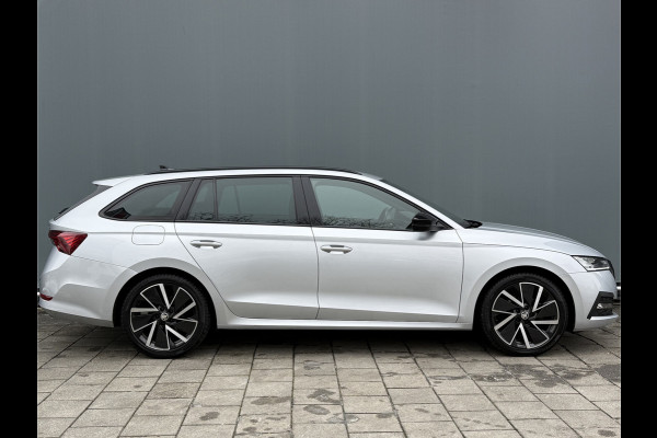 Škoda Octavia Combi BWJ 2021 | 1.0 e-TSI 111PK Sport BuS. AUTOMAAT | TREKHAAK | SPORTSTOELEN | CAMERA A | CARPLAY | CLIMA | NAVI 18'' LMV |