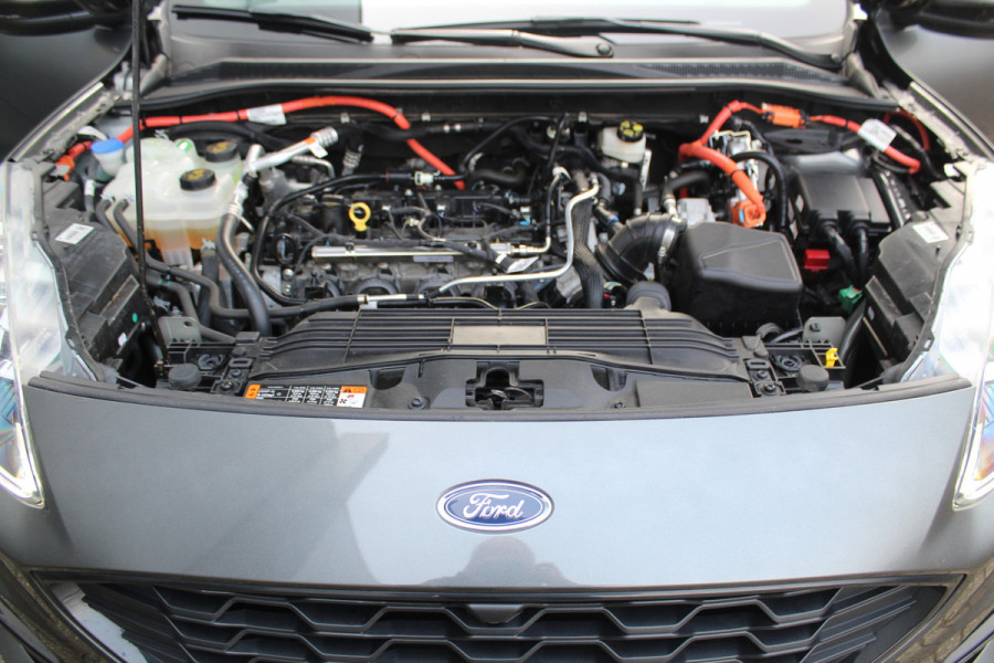 Ford Kuga 2.5-225pk Plug-in Hybrid ST-Line X. Hybride rijden voor een reële prijs ! Adaptive Cruise Control, Stoel-, achterbank, stuur- en voorraamverwarming, autm. airco dual, camera v+a, elektr. achterklep, side- en lane assist etc.