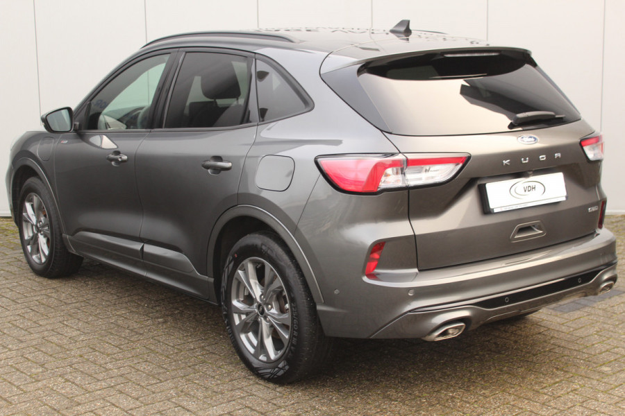 Ford Kuga 2.5-225pk Plug-in Hybrid ST-Line X. Hybride rijden voor een reële prijs ! Adaptive Cruise Control, Stoel-, achterbank, stuur- en voorraamverwarming, autm. airco dual, camera v+a, elektr. achterklep, side- en lane assist etc.
