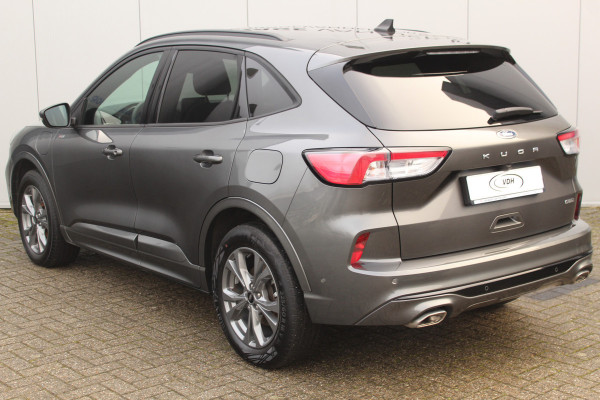 Ford Kuga 2.5-225pk Plug-in Hybrid ST-Line X. Hybride rijden voor een reële prijs ! Adaptive Cruise Control, Stoel-, achterbank, stuur- en voorraamverwarming, autm. airco dual, camera v+a, elektr. achterklep, side- en lane assist etc.