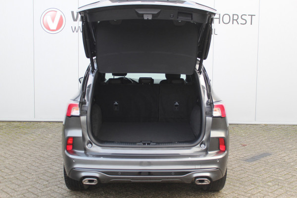 Ford Kuga 2.5-225pk Plug-in Hybrid ST-Line X. Hybride rijden voor een reële prijs ! Adaptive Cruise Control, Stoel-, achterbank, stuur- en voorraamverwarming, autm. airco dual, camera v+a, elektr. achterklep, side- en lane assist etc.