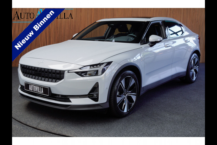 Polestar 2 Long Range Single Motor 78 kWh Pano 360 ° Pilot ACC Alcantara Stuurverwarming Memory seats Elektr. uitklapbare trekhaak Stoelverwarming voor & achter LM velgen