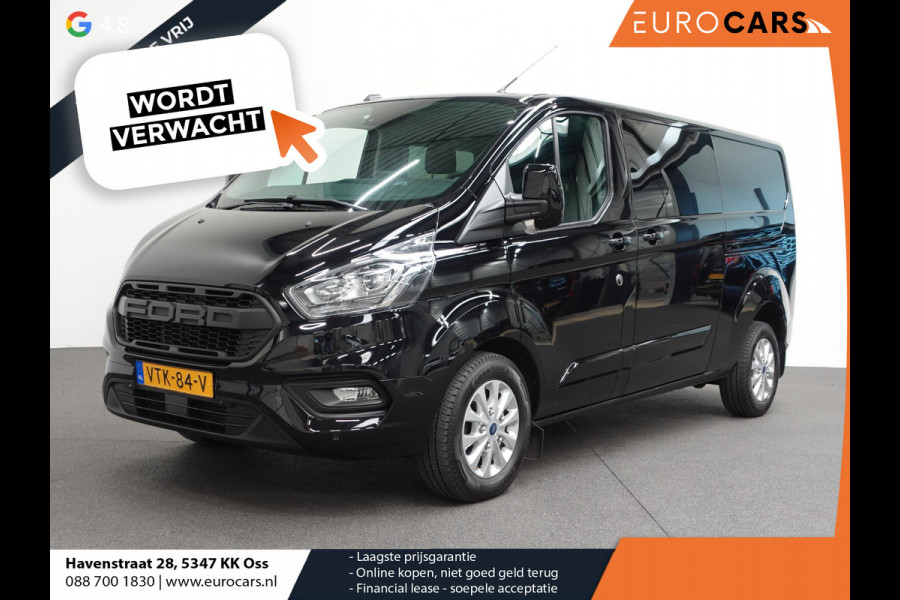 Ford Transit Custom 130pk Automaat L2H1 Limited Raptor Edition Dubbele Cabine | 2x Schuifdeur | Navigatie | Airco | Cruise control | Trekhaak | Parkeersensoren