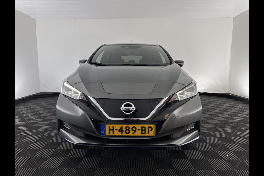Nissan Leaf e+ Tekna 62 kWh {SOH-93%} (INCL.BTW) Aut.*LEATHER-MICROFIBRE | FULL-LED | ADAPTIVE-CRUISE | BOSE-AUDIO | TOP-VIEW | DAB | KEYLESS | NAVI-FULLMAP | DAB | HEATED-COMFORTSEATS | BLIND-SPOT | PRIVACY-GLASS | 17''ALU*