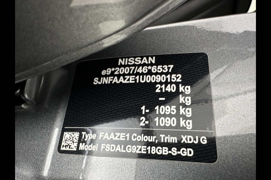 Nissan Leaf e+ Tekna 62 kWh {SOH-93%} (INCL.BTW) Aut.*LEATHER-MICROFIBRE | FULL-LED | ADAPTIVE-CRUISE | BOSE-AUDIO | TOP-VIEW | DAB | KEYLESS | NAVI-FULLMAP | DAB | HEATED-COMFORTSEATS | BLIND-SPOT | PRIVACY-GLASS | 17''ALU*