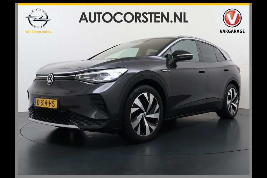 Volkswagen ID.4 204PK First 77kWh SOH 90% Leer/Alcantara Adap.Cruise Camera Apple Carplay Android Navi Ecc Pdc-a+v Lmv 20" Stoel+Stuurverwarming Led Bordherkenning Voor-Klimatisering Semi-Autopilot App-Connect E-sound Front-Assist Origineel Nederlandse Auto