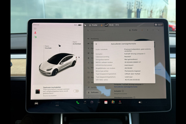 Tesla Model 3 Standard RWD Plus 60 kWh 93% SOH Autopilot