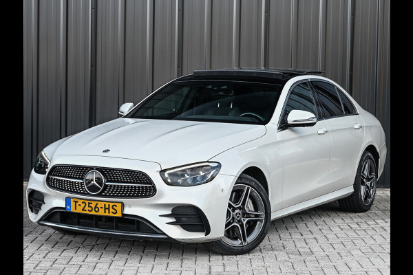 Mercedes-Benz E-Klasse 300 e 4MATIC 320pk AMG Line | Panorama dak | Burmester Sound | Distronic | Memory seats | Head-Up | Ambiance interieur  | Camera 360 | Full Led