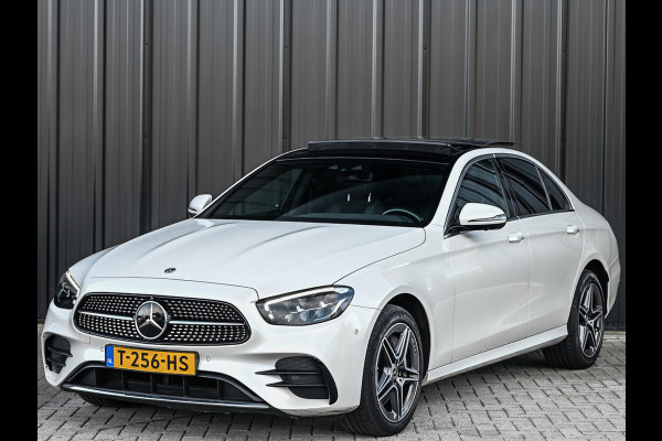 Mercedes-Benz E-Klasse 300 e 4MATIC 320pk AMG Line | Panorama dak | Burmester Sound | Distronic | Memory seats | Head-Up | Ambiance interieur  | Camera 360 | Full Led