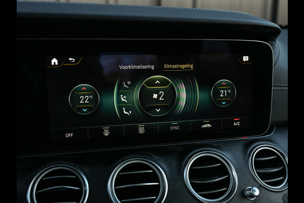 Mercedes-Benz E-Klasse 300 e 4MATIC 320pk AMG Line | Panorama dak | Burmester Sound | Distronic | Memory seats | Head-Up | Ambiance interieur  | Camera 360 | Full Led