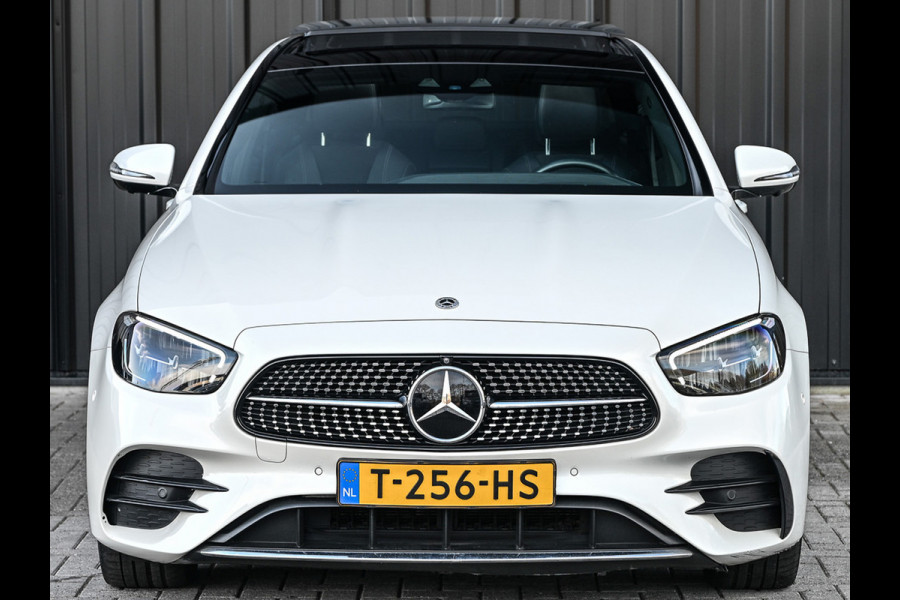 Mercedes-Benz E-Klasse 300 e 4MATIC 320pk AMG Line | Panorama dak | Burmester Sound | Distronic | Memory seats | Head-Up | Ambiance interieur  | Camera 360 | Full Led