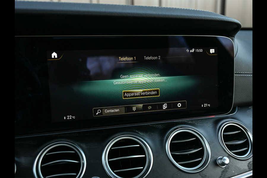 Mercedes-Benz E-Klasse 300 e 4MATIC 320pk AMG Line | Panorama dak | Burmester Sound | Distronic | Memory seats | Head-Up | Ambiance interieur  | Camera 360 | Full Led