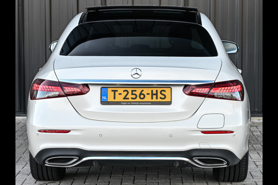 Mercedes-Benz E-Klasse 300 e 4MATIC 320pk AMG Line | Panorama dak | Burmester Sound | Distronic | Memory seats | Head-Up | Ambiance interieur  | Camera 360 | Full Led