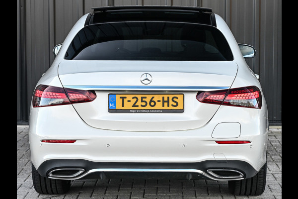 Mercedes-Benz E-Klasse 300 e 4MATIC 320pk AMG Line | Panorama dak | Burmester Sound | Distronic | Memory seats | Head-Up | Ambiance interieur  | Camera 360 | Full Led