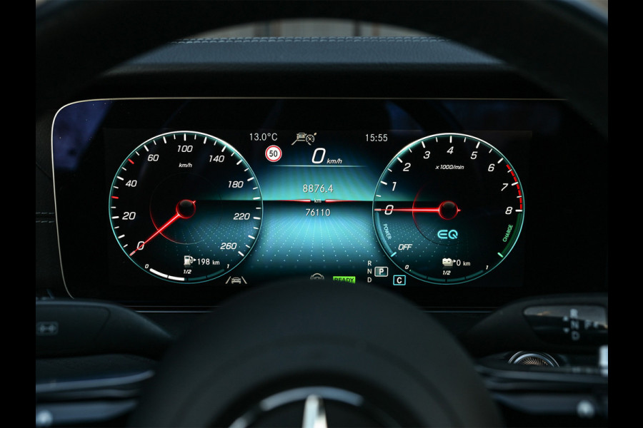 Mercedes-Benz E-Klasse 300 e 4MATIC 320pk AMG Line | Panorama dak | Burmester Sound | Distronic | Memory seats | Head-Up | Ambiance interieur  | Camera 360 | Full Led