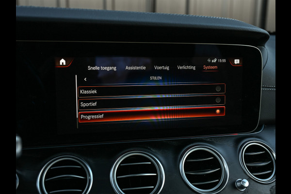 Mercedes-Benz E-Klasse 300 e 4MATIC 320pk AMG Line | Panorama dak | Burmester Sound | Distronic | Memory seats | Head-Up | Ambiance interieur  | Camera 360 | Full Led