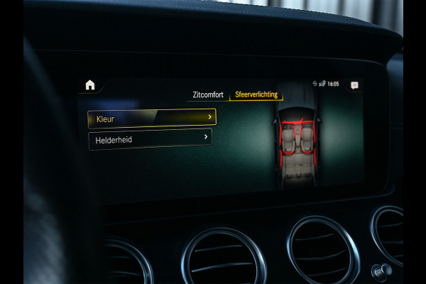 Mercedes-Benz E-Klasse 300 e 4MATIC 320pk AMG Line | Panorama dak | Burmester Sound | Distronic | Memory seats | Head-Up | Ambiance interieur  | Camera 360 | Full Led