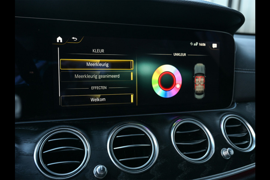 Mercedes-Benz E-Klasse 300 e 4MATIC 320pk AMG Line | Panorama dak | Burmester Sound | Distronic | Memory seats | Head-Up | Ambiance interieur  | Camera 360 | Full Led