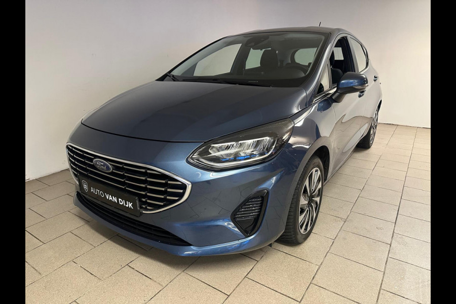 Ford Fiesta 1.0 EcoBoost Hybrid Titanium X 125PK MILD HYBRID AIRCO NAVI CRUISE APPLE CARPLAY VELGEN NIEUWSTAAT