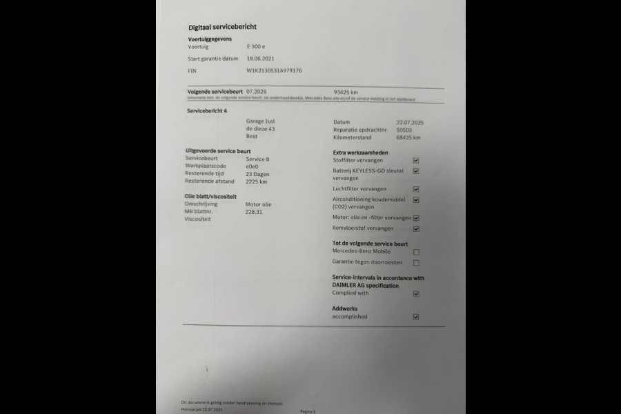 Mercedes-Benz E-Klasse 300 e AMG Line Facelift l Panoramadak l Virtual l Burmeister l Ambient l ACC l VDOH l