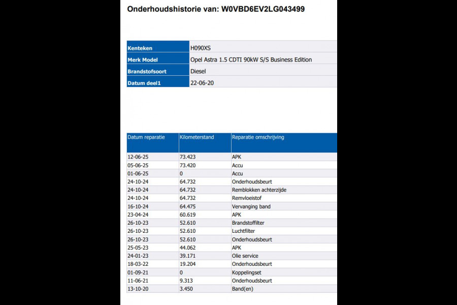Opel Astra 1.5 CDTI 123PK 5Drs / Navigatie / Pdc.A / Airco / Radio multimedia / Apk 06-2026
