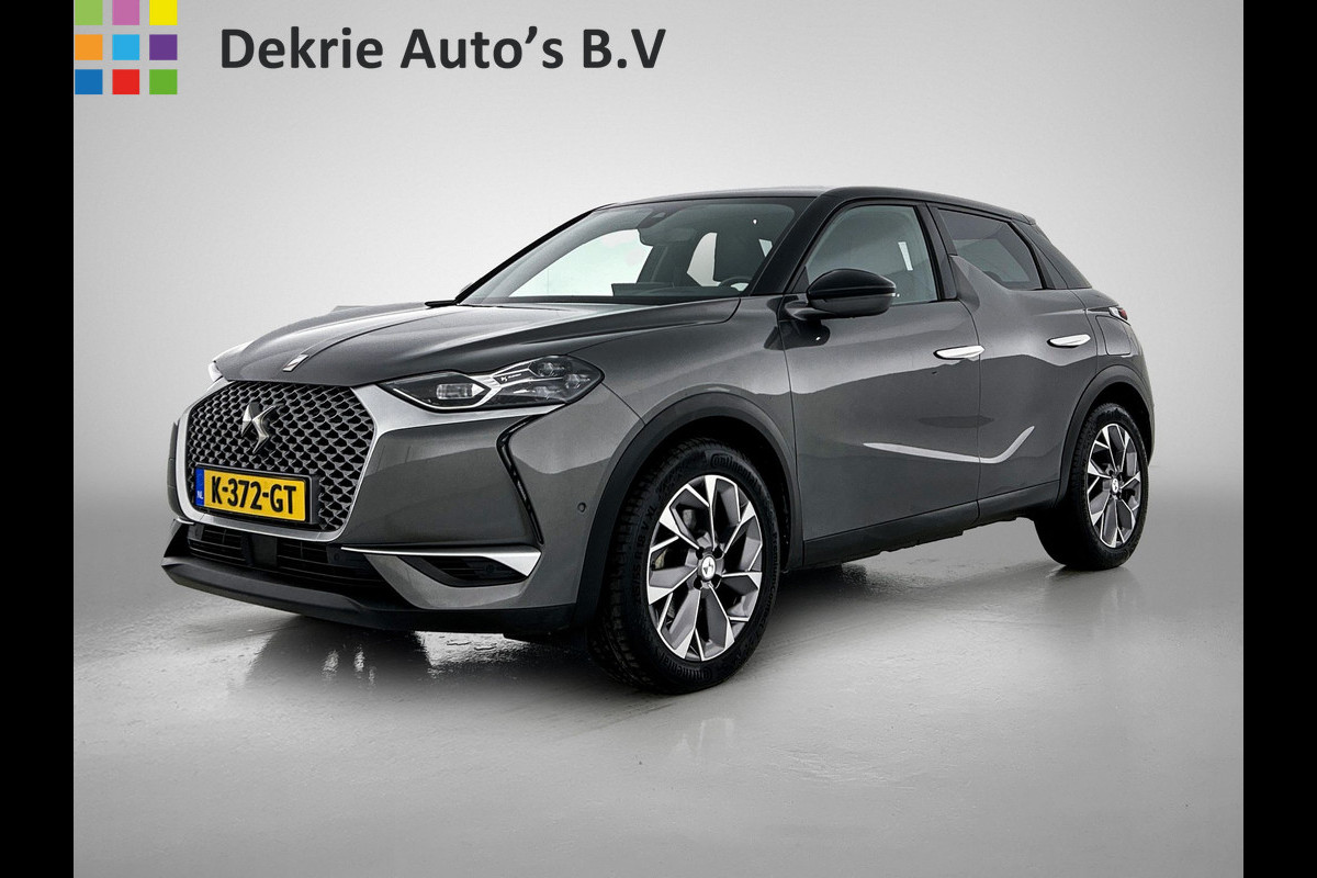 DS DS 3 Crossback E-Tense Executive 444KM Wltp / Cruise ctr. / Lm velg. / Airco-ecc / Navigatie / DAB / Privacy Glass / Achteruitrijcamera met 180° Vision + parkeersensoren vóór en achter / Apk 05-2027