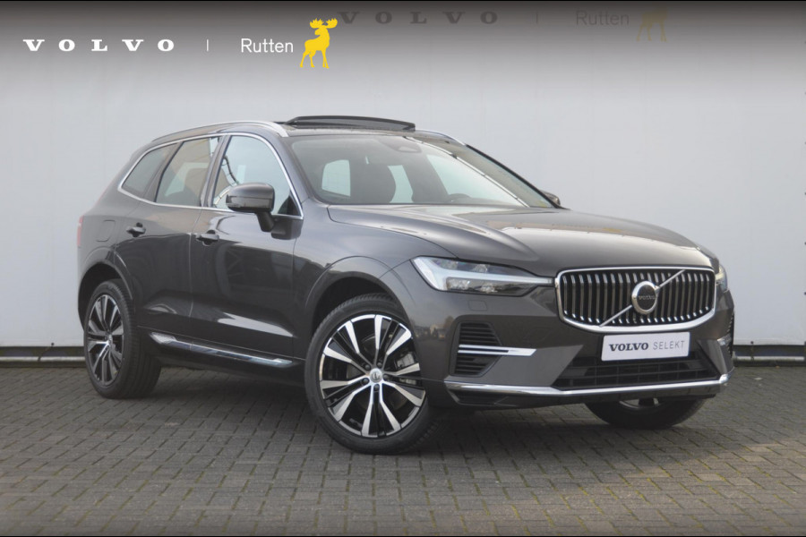 Volvo XC60 T6 350PK Automaat Plug-in hybrid AWD Ultra Bright Head-up display/ Harman Kardon audio/ BLIS/ Elektrischbedienbare stoelen met geheugen/ Moritz Leder/ Panoramadak/ Adaptive cruise control/ Pilot assist/ Apple Carplay/ Android auto/