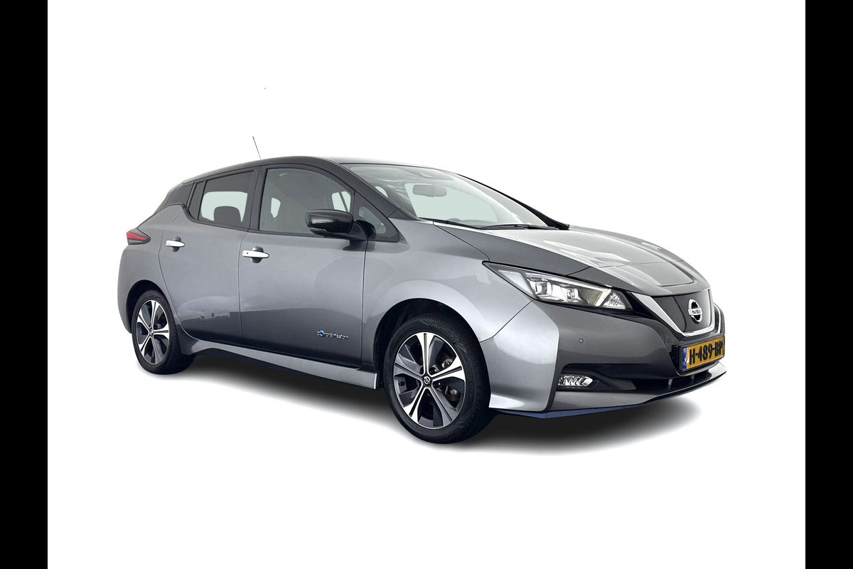 Nissan Leaf e+ Tekna 62 kWh {SOH-93%} (INCL-BTW) Aut.*LEATHER-MICROFIBRE | FULL-LED | ADAPTIVE-CRUISE | BOSE-AUDIO | TOPVIEW | DIGI-COCKPIT | KEYLESS | NAVI-FULLMAP | DAB | HEATED-COMFORTSEATS | BLINDSPOT | PRIVACYGLASS | 17''AL