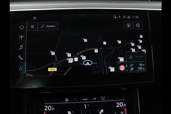 Audi e-tron 55 quattro edition 95kWh | SOH 92% | Leder | Carplay | Trekhaak | Virtual Cockpit | Navigatie | Luchtvering | Parkeerhulp | Audi Sound | Cruise control