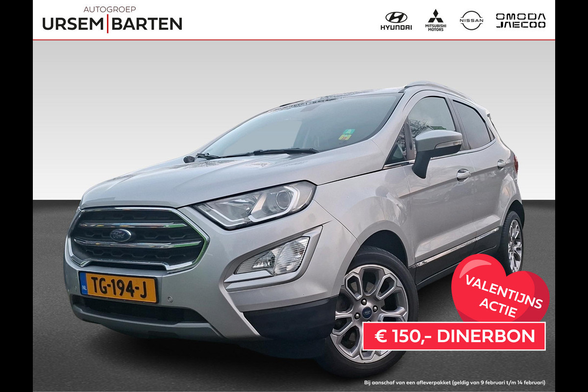 Ford EcoSport 1.0 EcoBoost Titanium | zeer complete auto | blindspot | stuur-stoel- én voorruitverwarming | cruise control