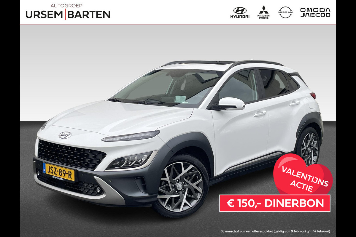 Hyundai Kona 1.6 HEV Premium Sky | Schuifkanteldak | Leder