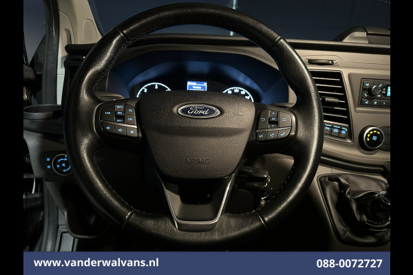 Ford Transit Custom 2.0 TDCI L1H1 Euro6 Airco | LED | Cruisecontrol | Verwarmde voorruit Parkeersensoren, Bijrijdersbank, 2500kg trekvermogen