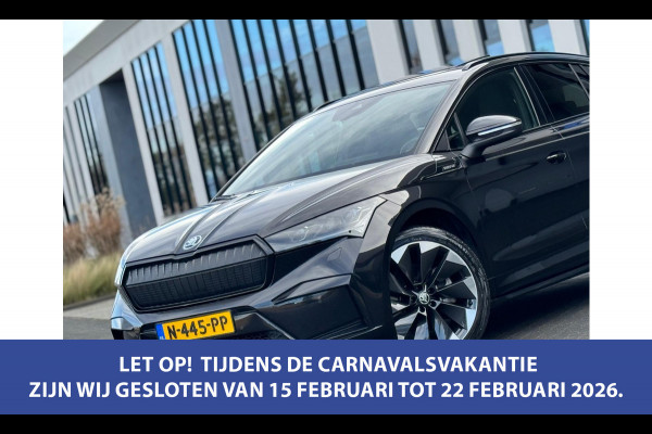 Škoda ENYAQ iV 80 Sportline, panoramadak, achteruitrijcamera, stoelverwarming, vele opties, 1 e eigenaar, NL auto met nap