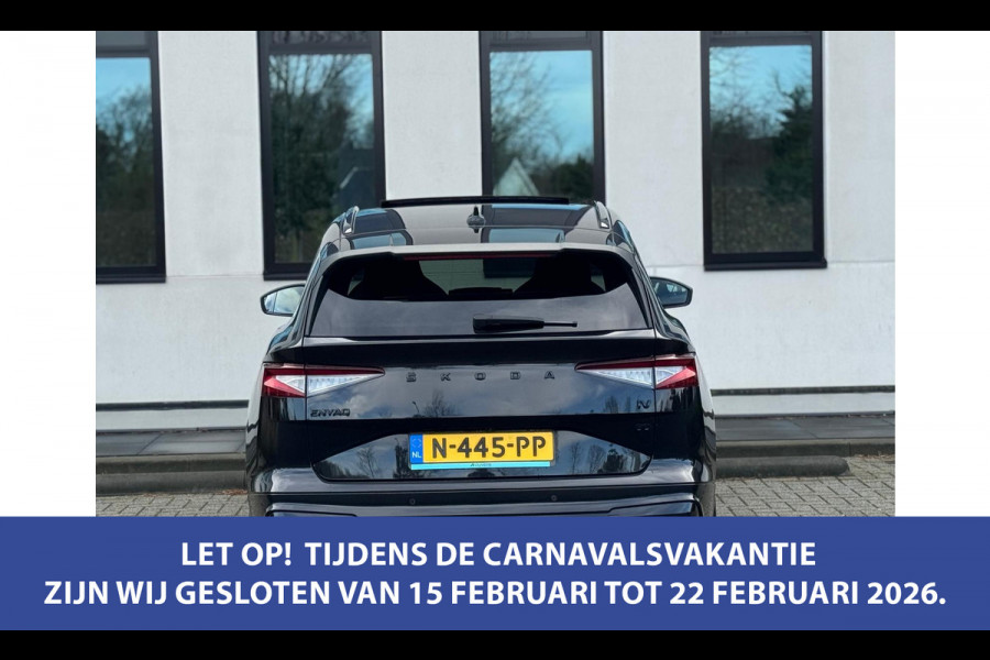 Škoda ENYAQ iV 80 Sportline, panoramadak, achteruitrijcamera, stoelverwarming, vele opties, 1 e eigenaar, NL auto met nap