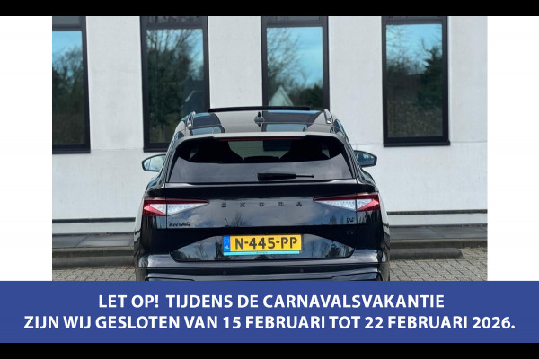 Škoda ENYAQ iV 80 Sportline, panoramadak, achteruitrijcamera, stoelverwarming, vele opties, 1 e eigenaar, NL auto met nap