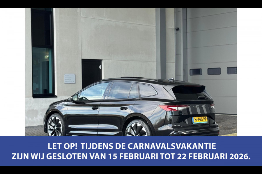 Škoda ENYAQ iV 80 Sportline, panoramadak, achteruitrijcamera, stoelverwarming, vele opties, 1 e eigenaar, NL auto met nap
